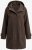 Ulla Popken 851803 Duffle coat Tmavě hnědá - Kabáty - Dámské kabáty pro plnoštíhlé