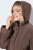 Ulla Popken 851809 Teddy bunda Světle hnědá - Bundy - Dámské bundy velkých velikostí