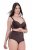 Ulla Popken 853062 Boxerky Hnědá - Kalhotky - 