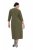 Ulla Popken 853510 Midi šaty s kapsami Khaki - Midi šaty - Midi šaty pro plnoštíhlé ženy