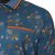 Kam Jeans 5494 Digital Floral Print Polo Blue - Polokošile - Polokošile 2XL-8XL - Trička s límečkem 2XL-8XL