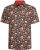Kam Jeans 6040 Floral Skull Print Shirt Black - Košile - Košile 2XL-10XL