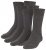 Adamo Aaron Soft-socks Charcoal 3-pack - Spodní prádlo - Spodní Prádlo Nadměrné Velikosti 2XL-8XL