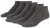 Adamo Anton sneaker-socks Charcoal 4-pack - Spodní prádlo - Spodní Prádlo Nadměrné Velikosti 2XL-8XL
