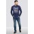 D555 Austin Long Sleeve T-shirt Navy - Trička - Trička nadměrné velikosti - 2XL-14XL