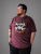 Kam Jeans 5753 Buccaneer Print T-Shirt BURGUNDY MARL - Trička - Trička nadměrné velikosti - 2XL-14XL