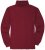 Adamo Fabio Comfort fit Turtleneck Long sleeve T-shirt Burgundy - Trička - Trička nadměrné velikosti - 2XL-14XL