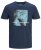 Jack & Jones Jump T-shirt Navy - Trička - Trička nadměrné velikosti - 2XL-14XL