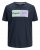Jack & Jones Joshua T-shirt Navy - Trička - Trička nadměrné velikosti - 2XL-14XL