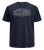 Jack & Jones Preston Crew Neck T-Shirt Navy - Trička - Trička nadměrné velikosti - 2XL-14XL