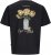 Jack & Jones Lington Back And Front Print Crew Neck T-Shirt Black - Trička - Trička nadměrné velikosti - 2XL-14XL