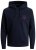 Jack & Jones JJESHARK SWEAT Hoodie Navy - Mikiny & mikiny s kapucí - Mikiny & Mikiny s kapucí 2XL-12XL