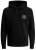Jack & Jones JJESHARK SWEAT Hoodie Black - Mikiny & mikiny s kapucí - Mikiny & Mikiny s kapucí 2XL-12XL