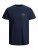 Jack & Jones JJESHARK TEE Navy - Trička - Trička nadměrné velikosti - 2XL-14XL