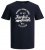 Jack & Jones JJERAFA TEE Navy - Trička - Trička nadměrné velikosti - 2XL-14XL
