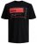 Jack & Jones JCOBOOSTER TEE Black - Trička - Trička nadměrné velikosti - 2XL-14XL