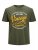 Jack & Jones JPRBLUBOOSTER TEE Khaki - Trička - Trička nadměrné velikosti - 2XL-14XL