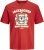 Jack & Jones XMAS Christmas Skull T-Shirt Red - Trička - Trička nadměrné velikosti - 2XL-14XL