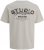 Jack & Jones Yuki Back Print Crew Neck T-Shirt Moonbeam - Trička - Trička nadměrné velikosti - 2XL-14XL