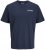 Jack & Jones Yuki Back Print Crew Neck T-Shirt Sky Captain - Trička - Trička nadměrné velikosti - 2XL-14XL
