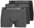 Jack & Jones Black Friday Trunks 3-Pack Grey Black - Spodní prádlo - Spodní Prádlo Nadměrné Velikosti 2XL-8XL