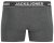 Jack & Jones Black Friday Trunks 3-Pack Grey Black - Spodní prádlo - Spodní Prádlo Nadměrné Velikosti 2XL-8XL