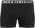 Jack & Jones SENSE Trunks 3-Pack Black - Spodní prádlo - Spodní Prádlo Nadměrné Velikosti 2XL-8XL