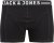 Jack & Jones SENSE Trunks 3-Pack Black - Spodní prádlo - Spodní Prádlo Nadměrné Velikosti 2XL-8XL
