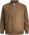Jack & Jones ROCKY Faux Suede Bomber Jacket Brown - Bundy - Bundy Nadměrné Velikosti - 2XL-8XL