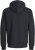 Jack & Jones BRADLEY Zip Hoodi Black - Mikiny & mikiny s kapucí - Mikiny & Mikiny s kapucí 2XL-12XL