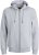 Jack & Jones BRADLEY Zip Hoodie Light Grey Melange - Mikiny & mikiny s kapucí - Mikiny & Mikiny s kapucí 2XL-12XL