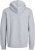 Jack & Jones BRADLEY Zip Hoodie Light Grey Melange - Mikiny & mikiny s kapucí - Mikiny & Mikiny s kapucí 2XL-12XL