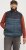 Jack & Jones SPRINT Black Blocking BODYWARMER With Collar Dark Turquoise - Bundy - Bundy Nadměrné Velikosti - 2XL-8XL