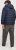 Jack & Jones SPRINT Red Stitches Quilted Hooded Jacket Navy Blazer - Bundy - Bundy Nadměrné Velikosti - 2XL-8XL