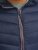 Jack & Jones SPRINT Red Stitches Quilted Hooded Jacket Navy Blazer - Bundy - Bundy Nadměrné Velikosti - 2XL-8XL