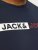 Jack & Jones CORP Logo Play 5 T-Shirt Navy Blazer - Trička - Trička nadměrné velikosti - 2XL-14XL