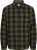 Jack & Jones ZAC Brushed Long Sleeve Overshirt Green - Košile - Košile 2XL-10XL