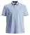 Jack & Jones PAULOS Short Sleeve Polo Light Blue/PS - Polokošile - Polokošile 2XL-8XL - Trička s límečkem 2XL-8XL