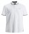 Jack & Jones PAULOS Short Sleeve Polo White/PS - Polokošile - Polokošile 2XL-8XL - Trička s límečkem 2XL-8XL