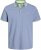 Jack & Jones PAULOS Short Sleeve Polo Light Blue/NEON - Polokošile - Polokošile 2XL-8XL - Trička s límečkem 2XL-8XL