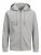 Jack & Jones Basic Sweat Zip Hood Light Grey Melange - Mikiny & mikiny s kapucí - Mikiny & Mikiny s kapucí 2XL-12XL