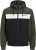 Jack & Jones RUSH Bomber Jacket with Hood Green - Bundy - Bundy Nadměrné Velikosti - 2XL-8XL
