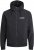 Jack & Jones RUSH SOLID Bomber Jacket with Hood Black - Bundy - Bundy Nadměrné Velikosti - 2XL-8XL