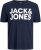 Jack & Jones CORP Logo T-Shirt Navy Blazer - Trička - Trička nadměrné velikosti - 2XL-14XL