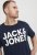 Jack & Jones CORP Logo T-Shirt Navy Blazer - Trička - Trička nadměrné velikosti - 2XL-14XL