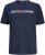 Jack & Jones Corp Logo Crew Neck T-Shirt Navy Blazer - Trička - Trička nadměrné velikosti - 2XL-14XL