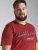Jack & Jones JJELOGO TEE Red - Trička - Trička nadměrné velikosti - 2XL-14XL