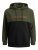 Jack & Jones JJEURBAN BLOCKING SWEAT Forest Green - Mikiny & mikiny s kapucí - Mikiny & Mikiny s kapucí 2XL-12XL