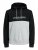 Jack & Jones JJEURBAN BLOCKING SWEAT Black - Mikiny & mikiny s kapucí - Mikiny & Mikiny s kapucí 2XL-12XL