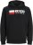Jack & Jones CORP LOGO PLAY 4 Print Hoodie Black - Mikiny & mikiny s kapucí - Mikiny & Mikiny s kapucí 2XL-12XL